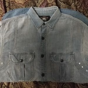 RRL Indigo dyed workshirt